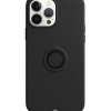 Husă Iphone 14 Pro Max silicone suport, negru