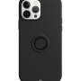 Husă Iphone 14 Pro Max silicone suport, negru
