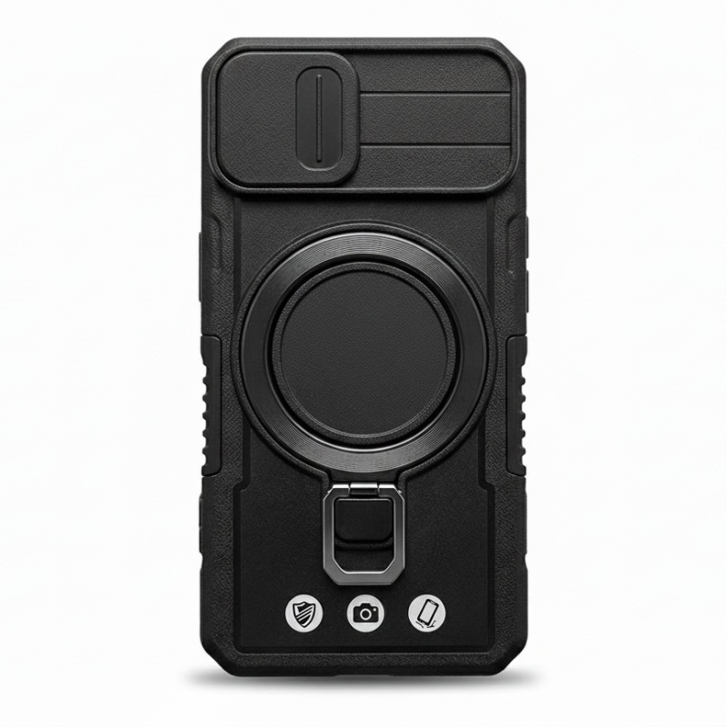 Husă Iphone 15 Hard Case Wi-fi Charging, Negru