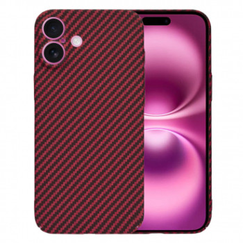Husă Iphone 16 Plus Techsuit carbonite, Red