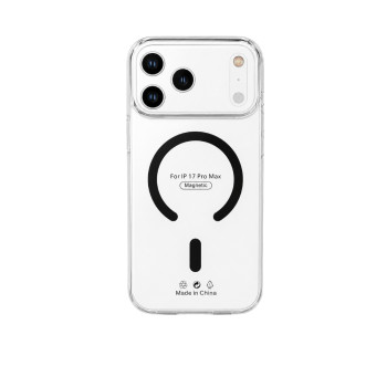 Husă Iphone 17 Pro Max Silicon, Magsafe Alb