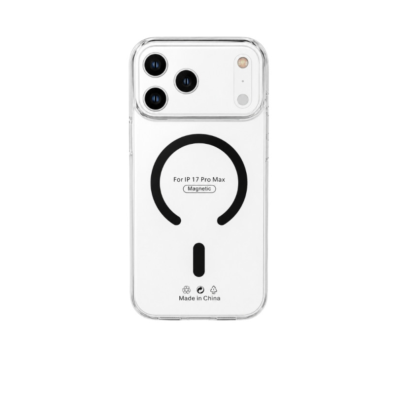 Husă Iphone 17 Pro Max Silicon, Magsafe Alb